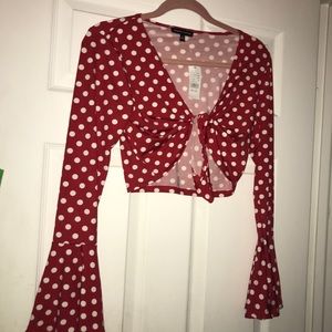Polka dot red shirt